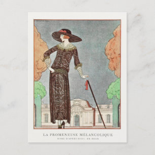 George Barbier, Art Deco Postkarte
