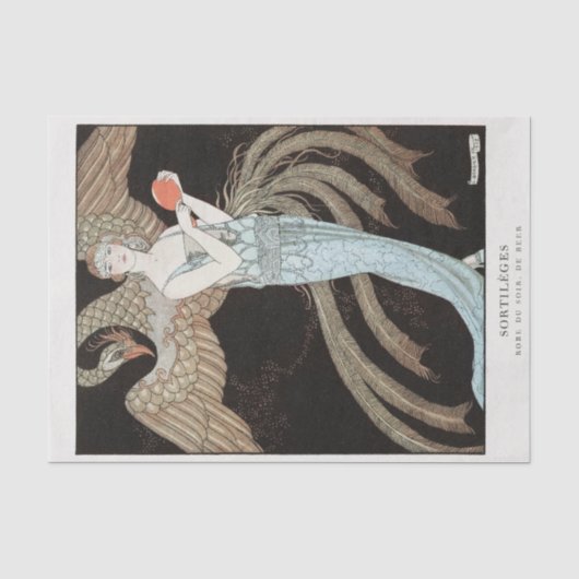 George Barbier, Art Deco Seidenpapier (Vorderseite)