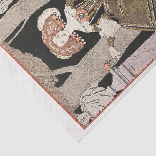 George Barbier, Art Deco Seidenpapier (Ausschnitt)