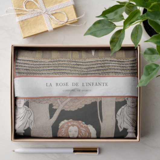 George Barbier, Art Deco Seidenpapier (Geschenk)