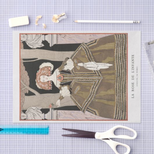 George Barbier, Art Deco Seidenpapier (Handwerk)