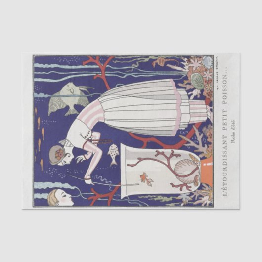 George Barbier, Art Deco Tissue Seidenpapier (Vorderseite)