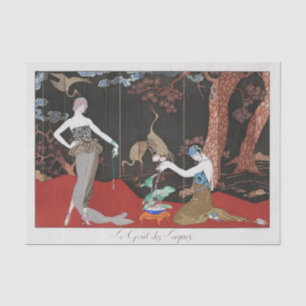 George Barbier, Art Deco Tissue Seidenpapier