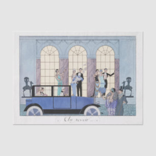 George Barbier, Art Deco Tissue Seidenpapier