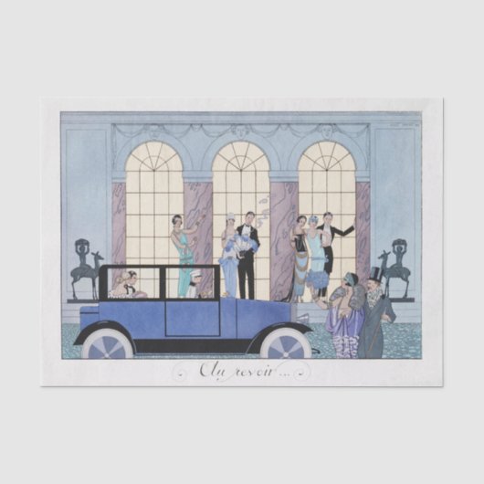George Barbier, Art Deco Tissue Seidenpapier (Vorderseite)