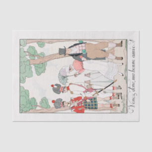 George Barbier, Art Deco Tissue Seidenpapier