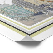 George Barbier Art Deko Feather & Fur 12 x 16 (Ecke)