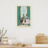 George Barbier Französische Modeillustration Poster (Küche)