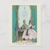 George Barbier French Fashion Illustration Postkarte (Vorderseite)