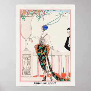 George Barbier Lass mich allein Deco-Illustration Poster