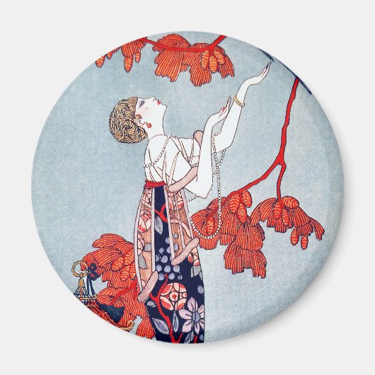 George Barbier "L'Oiseau Volage" 1914 Magnet (Vorne)