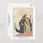 George Barbier Postcard Postkarte (Vorne/Hinten)