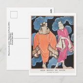 George Barbier Postcard Postkarte (Vorne/Hinten)