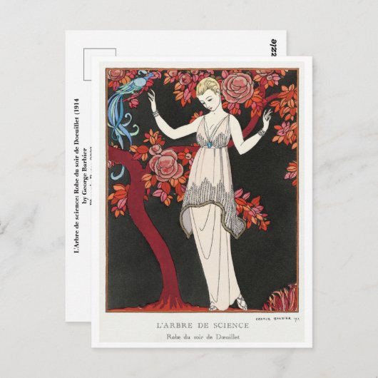 George Barbier Postcard Postkarte (Vorne/Hinten)