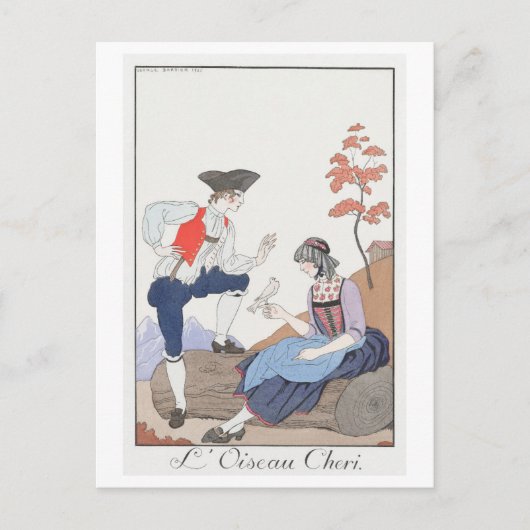 George Barbier Postcard Postkarte (Vorderseite)