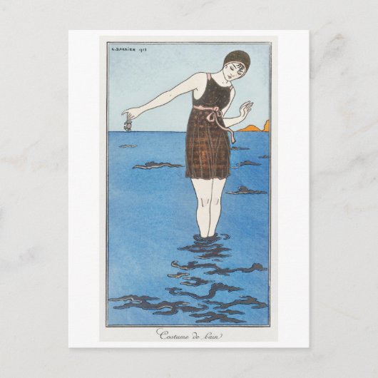 George Barbier Postcard Postkarte (Vorderseite)