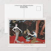 George Barbier Postkarte (Vorne/Hinten)