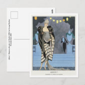 George Barbier Postkarte (Vorne/Hinten)