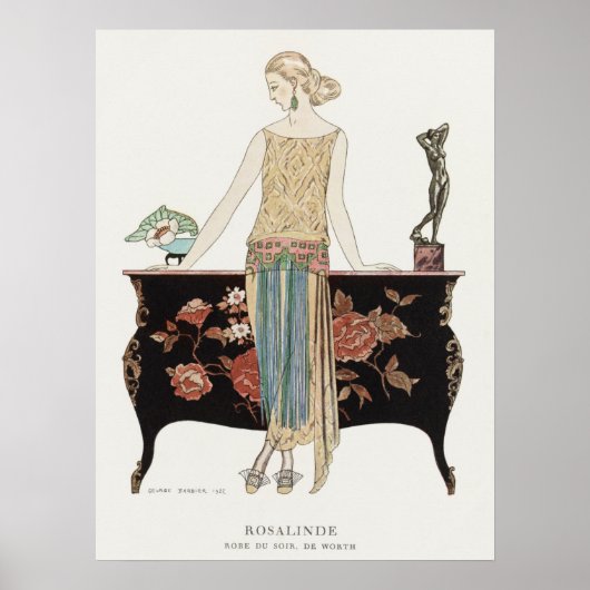 George Barbier, The Abend Robe, 1922 Mode Poster (Vorne)