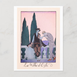 George Barbier Vintag Fashion Postcard Postkarte
