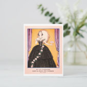 George Barbier Vintag Fashion Postcard Postkarte (Stehend Vorderseite)