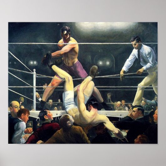 George Bellows Dempsey und Firpo Art of Boxing Poster (Vorne)