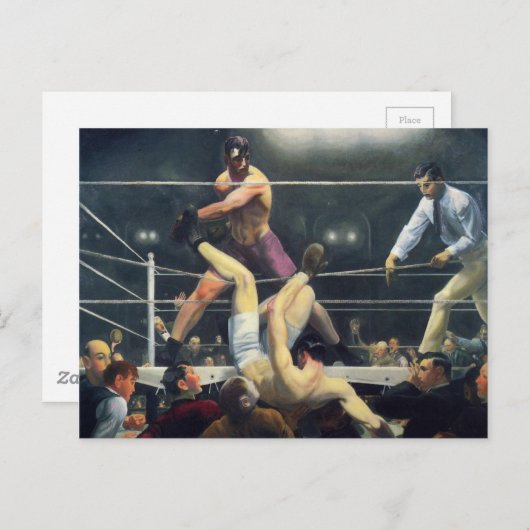 George Bellows Dempsey und Firpo Art of Boxing Postkarte (Vorne/Hinten)