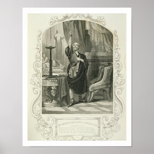 George Bennett als Apemantus, Act I Scene 2, in Poster (Vorne)