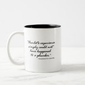 George Bernard Shaw auf Hamlet Zweifarbige Tasse (Links)