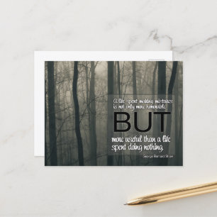 George Bernard Shaw Inspiration Zitat "Fehler" Postkarte