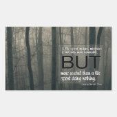 George Bernard Shaw Inspiration Zitat "Fehler" Rechteckiger Aufkleber (Vorderseite)