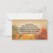 George Bernard Shaw Inspiration Zitat "Veränderung Mitteilungskarte (Vorderseite)