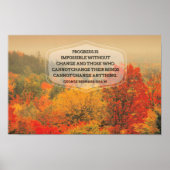 George Bernard Shaw Inspiration Zitat "Veränderung Poster (Vorne)