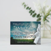 George Bernard Shaw Inspiration Zitat "Warum nicht Postkarte (Stehend Vorderseite)