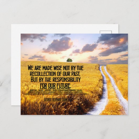 George Bernard Shaw Inspirational Zitat "Wise" Postkarte (Vorne/Hinten)