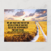 George Bernard Shaw Inspirational Zitat "Wise" Postkarte (Vorderseite)