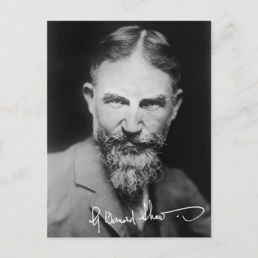 George Bernard Shaw - Portrait Postkarte (Vorderseite)