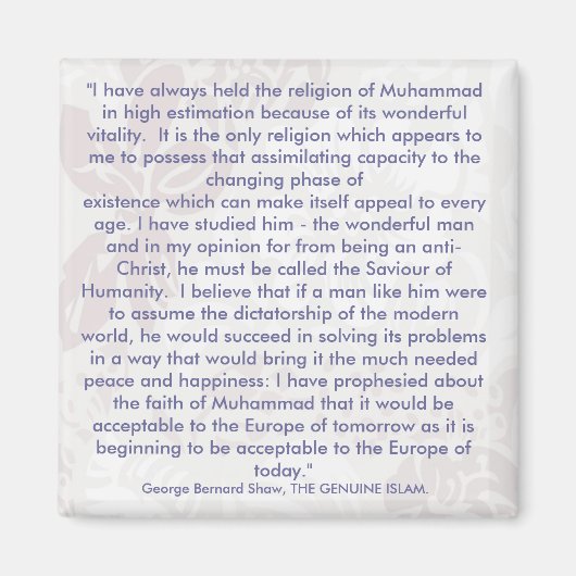 George Bernard Shaw Quotes Kühlschrankmagnet (Vorne)