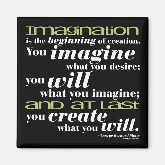 George Bernard Shaw Zitat Magnet (Vorne)
