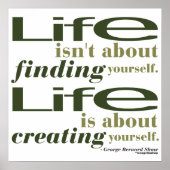 George Bernard Shaw Zitat Poster (Vorne)