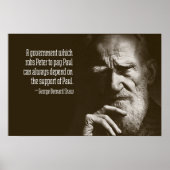 George Bernard Shaw Zitat Poster (Vorne)
