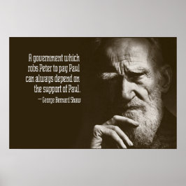 George Bernard Shaw Zitat Poster