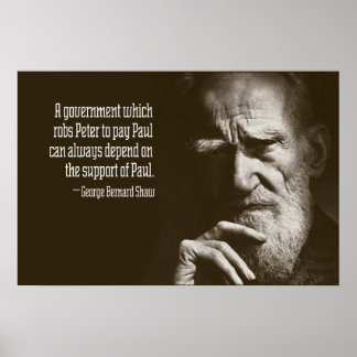 George Bernard Shaw Zitat Poster