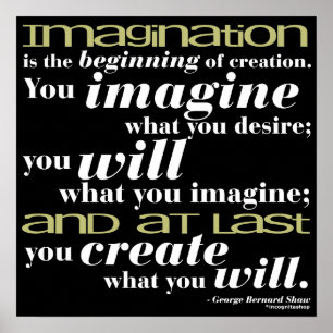 George Bernard Shaw Zitat Poster