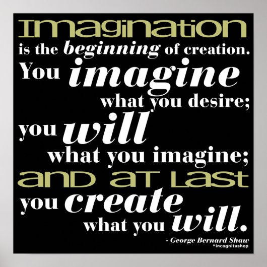 George Bernard Shaw Zitat Poster (Vorne)