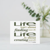 George Bernard Shaw Zitat Postkarte (Stehend Vorderseite)