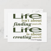 George Bernard Shaw Zitat Postkarte (Vorne/Hinten)