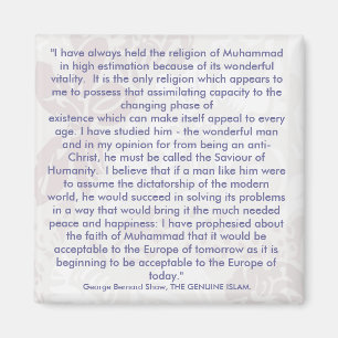 George Bernard Shaw zitiert Kühlschrankmagnet