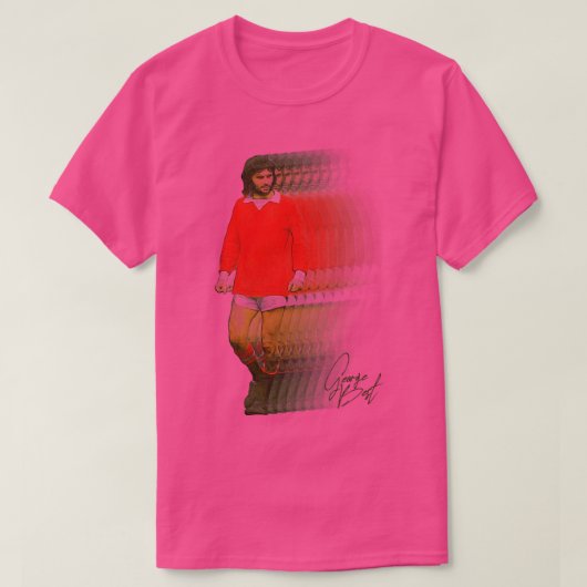 George Best Retro Fade T-Shirt (Design vorne)