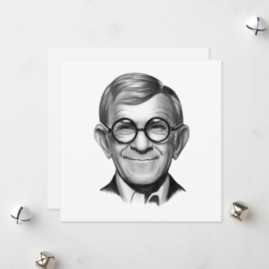George Burns Feiertagskarte (Vorderseite/Rückseite Beispiel)